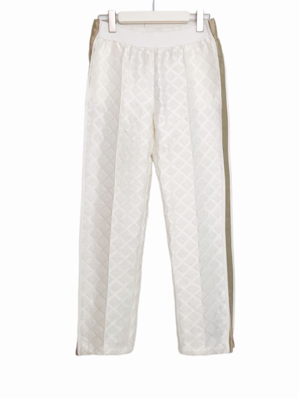 Chanel White Quilted Casual Athletic Pants